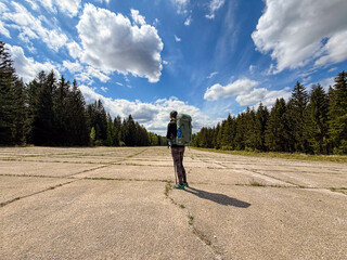 Abandoned airfield in Brdy Mountains, Czech Republic