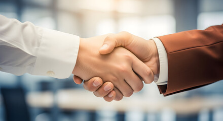 Strategic Partnership Agreement Successful Deal Collaboration and Unified Teamwork Showing Support Mutual Business Relationship Strong Work Together for Common Aim Corporate handshake