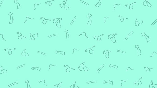 hand drawn arrows doodles seamless pattern suitable for backgrounds, digital designs, and creative projects