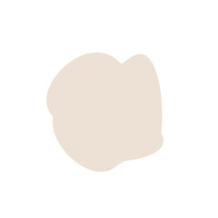 Abstract Beige Irregular Organic Shape