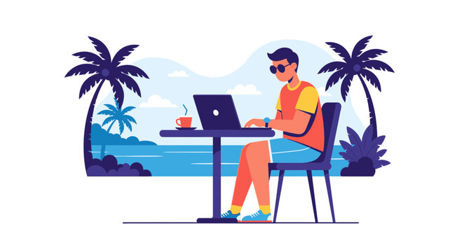Working Remotely By The Beach: The Paradigm Shift To Modern Digital Nomadism