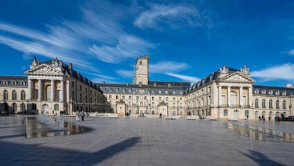 Liberation Square and the Palace of the Dukes of Burgundy (Palais des ducs de Bourgogne) in Dijon,...