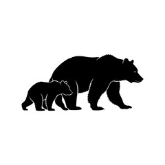 Bear Silhouette Vector Art