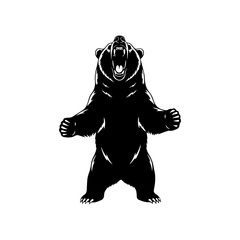 Bear Silhouette Vector Art
