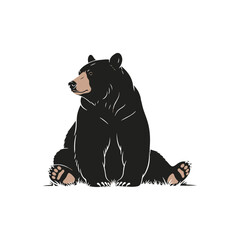Bear Silhouette Vector Art