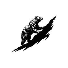 Bear Silhouette Vector Art