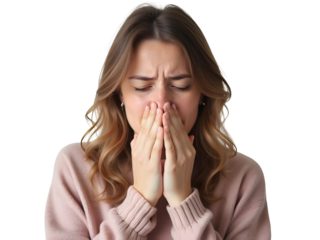 Portrait of sick woman