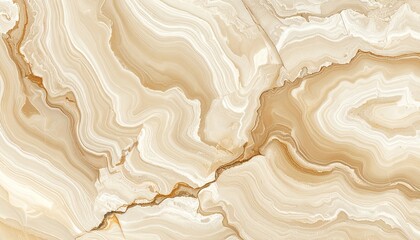 Close up of natural beige and cream marble with intricate veining and crystal textures showcasing organic patterns and earthy tones