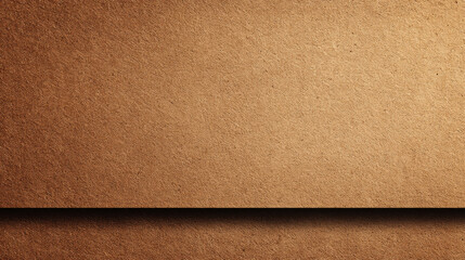 Fototapeta premium Recycled Cardboard, Minimalist light brown background with a recycled cardboard texture. Clean design space for an advertising mockup.