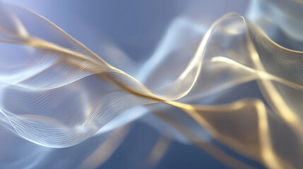 Abstract Elegance: Delicate waves of light dance across a gradient background, weaving an image of ethereal beauty and serenity.