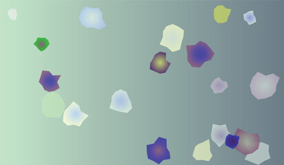 Abstract background design with pastel colored polygonal shapes against a soft gradient backdrop