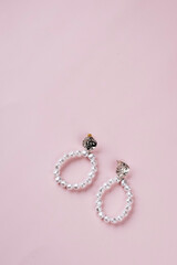 jewelry photography, flat lay, earrings, engagement ring, silver, gold, jewelry