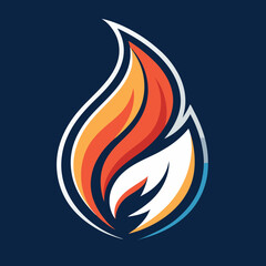 Elegant Flame Shape Bold Sportwear High-Quality Stock Image