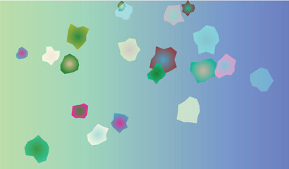 Abstract gradient background with floating geometric shapes perfect for contemporary designs and modern art