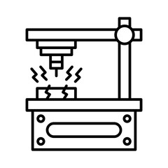 laser machine icon