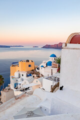 oia village in santorini island greece