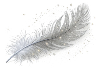 silver Magic Dust Tail isolated on white background