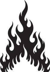 vector illustration of a fire