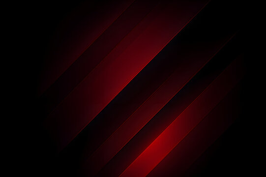 Abstract Geometric Background with Dynamic Diagonal Red and Black Stripes, Featuring Subtle Light and Shadow Effects, Ideal for Modern Corporate, Technology, and Gaming Design