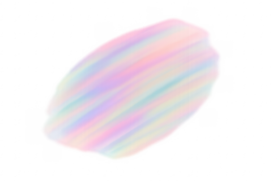 Holographic pastel rainbow iridescent smudge with transparent background - Powered by Adobe
