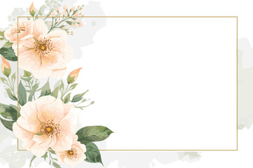 Peach Floral Frame Set