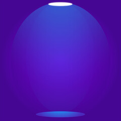 Vibrant purple spotlight backgrounds with colorful accents