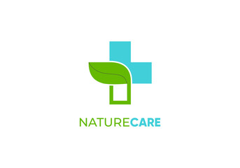 icon symbol health care natural logo vector
