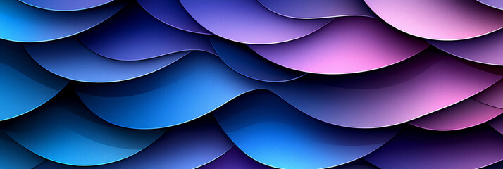 Overlapping shapes create a vibrant abstract design Generative AI