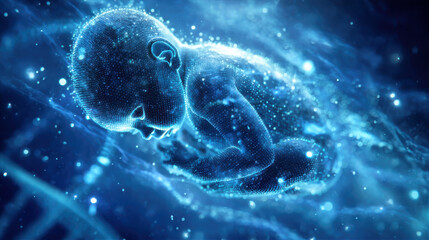 デジタルホログラムの胎児