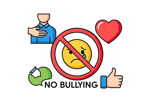 Stand up to bullying and promote kindness with this colorful anti-bullying message that encourages respect, empathy and positive social change for a better world