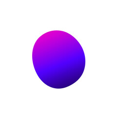Abstract Ellipse Shape with Vibrant Neon Gradient