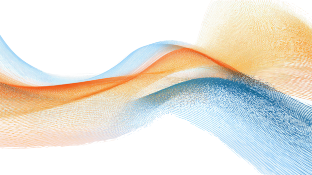 Abstract colorful wave background: artistic vector design featuring smooth blue and vibrant lines, ideal for modern business wallpaper or creative template