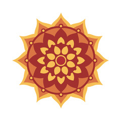 Royal Ornamental Ethnic Mandala Silhouette Design