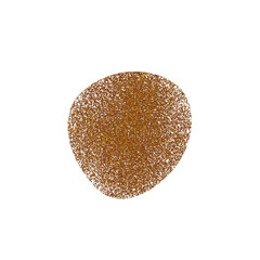 Abstract Organic Shape Filled with Gold Glitter Particles