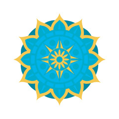 Spiritual Decorative Pattern Mandala Silhouette Vector