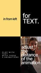 Vertical Simple Text Animators