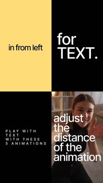 Vertical Simple Text Animators