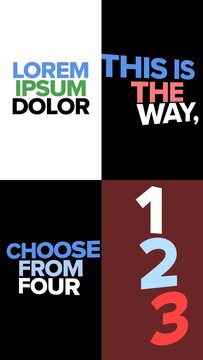 Vertical Rotating Text with 4 Directions