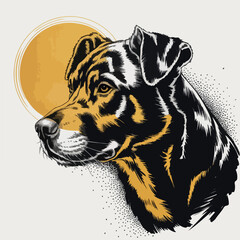 Wild tiger face vector illustration for a powerful animal head tattoo logo design