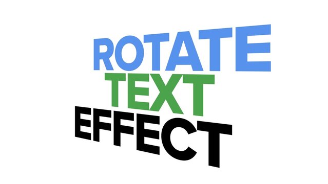 Rotating Text with 4 Directions