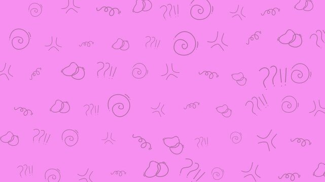 abstract doodle line art seamless pattern pink background whimsical suitable for backgrounds, digital papers, textile prints, or playful designs