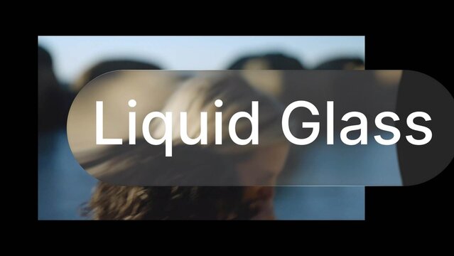 Liquid Glass Text