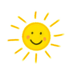 happy sun cartoon