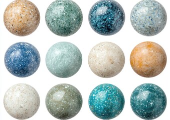 Decorative Colorful Stones in Various Shades and Patterns for Design