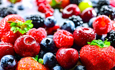 Composition with fresh ripe fruits. Fruitarian diet