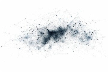 Abstract Network Connection: A captivating display of interconnectedness, illustrating the complex web of digital relationships, data flow, and networking. The intricate network.