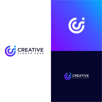 The simple and modern ISC initial logo is combined into one and is interconnected.