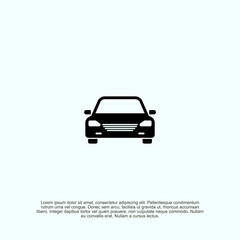 Sleek automotive icon showcasing modern transportation with a minimalist design, embodying efficiency and streamlined aesthetics for various applications and representations