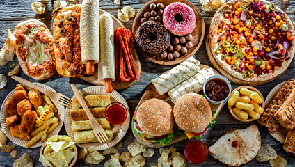 Foods enhancing the risk of cancer. Junk food