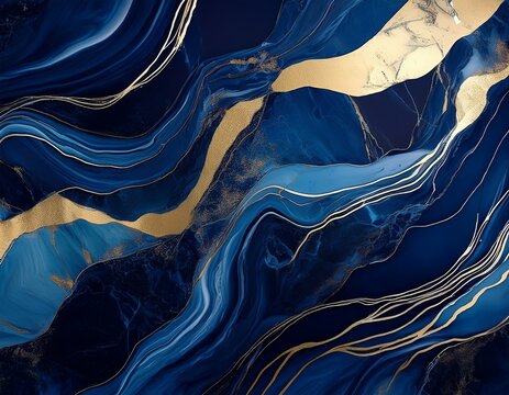 abstract dark navy blue luxury marble texture premium background